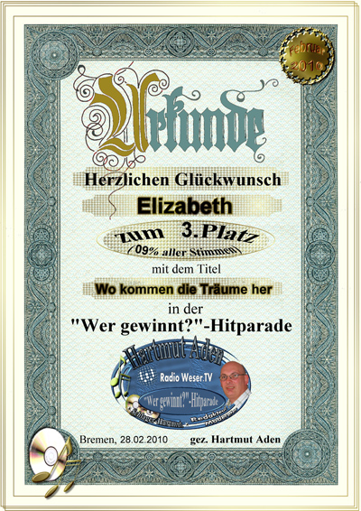 3. Platz in der Hitparade